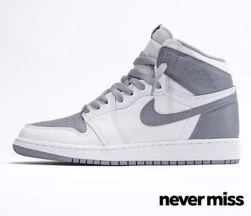 GS Nike Air Jordan 1 High OG 'Stealth White'